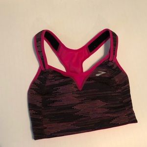 Pink Brooks sports bra